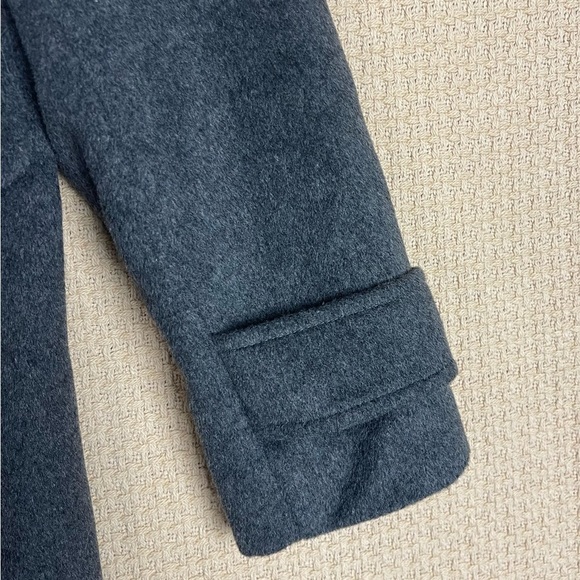 Sam Edelman Gray Pea Coat Classic Double-Breasted Style Size 12 - Picture 4 of 7